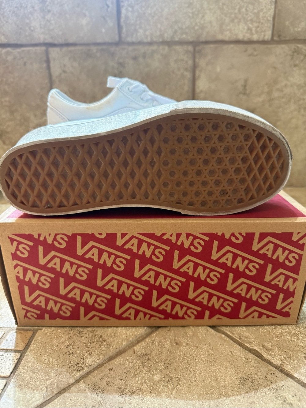 Vans Old Skool Platform Authentic White Women's Sneakers - Picture 3 of 4
